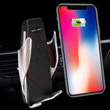Load image into Gallery viewer, Automatic Clamping Wireless Car Mount Charger