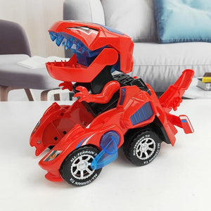 Transforming Dinosaur LED Car